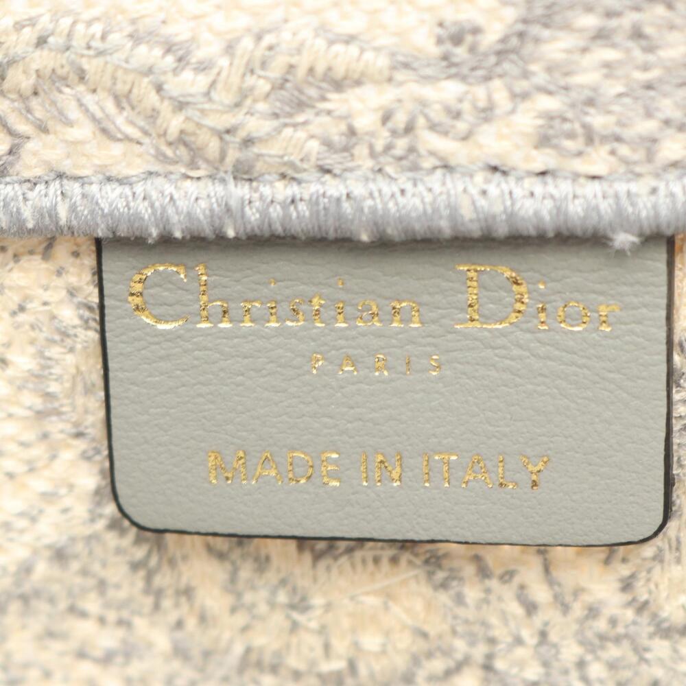 Dior White Bag BOOK Canvas TOTE Gray - Picture 3 of 7